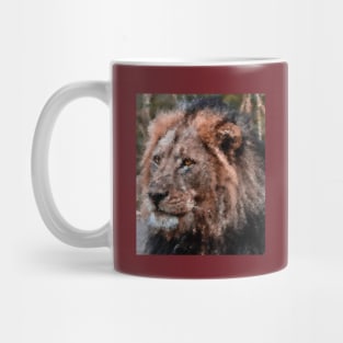 Painting-like lion Mug